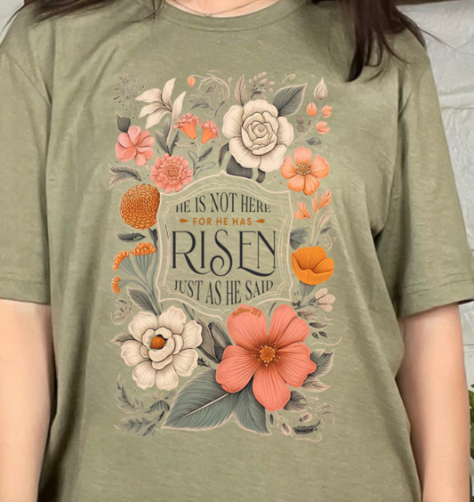 He is not here for he has risen floral