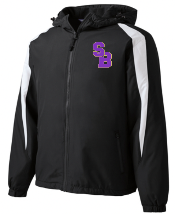 Sport Tek Fleece lined jacket with custom mascot