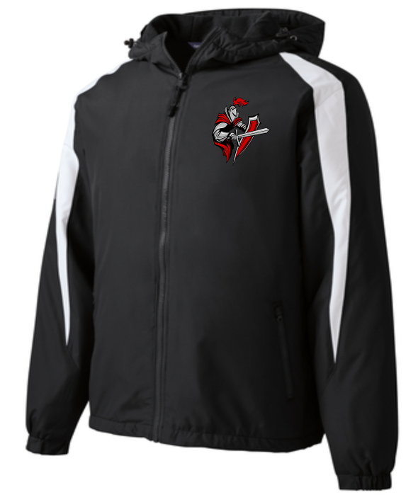 Sport Tek Fleece lined jacket with custom mascot