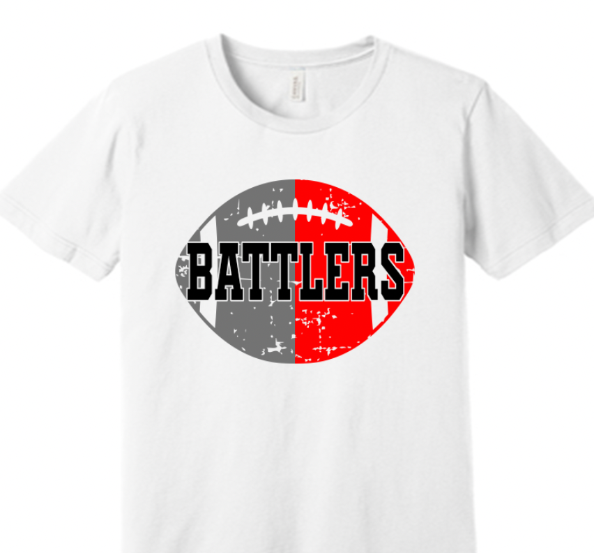 Battler football distressed