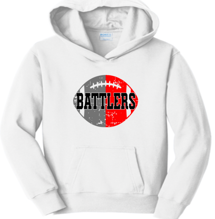 Battler football distressed