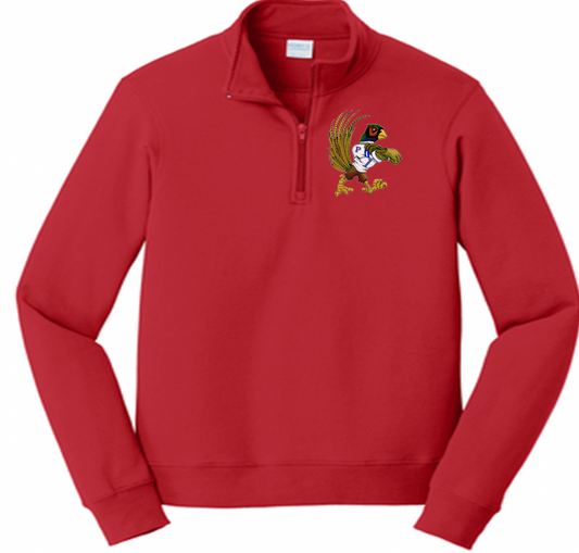 1/4 zip port & company printed Parker Pheasants sweatshirt