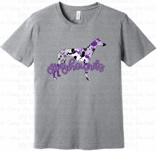 Hoven Greyhounds paint splatter