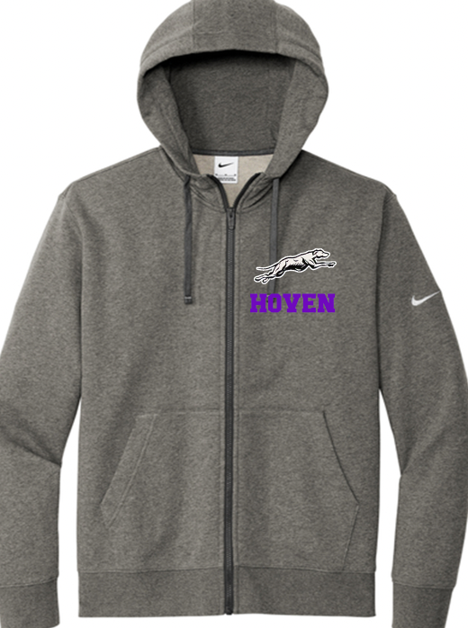 Hoven Greyhounds Nike full zip with logo