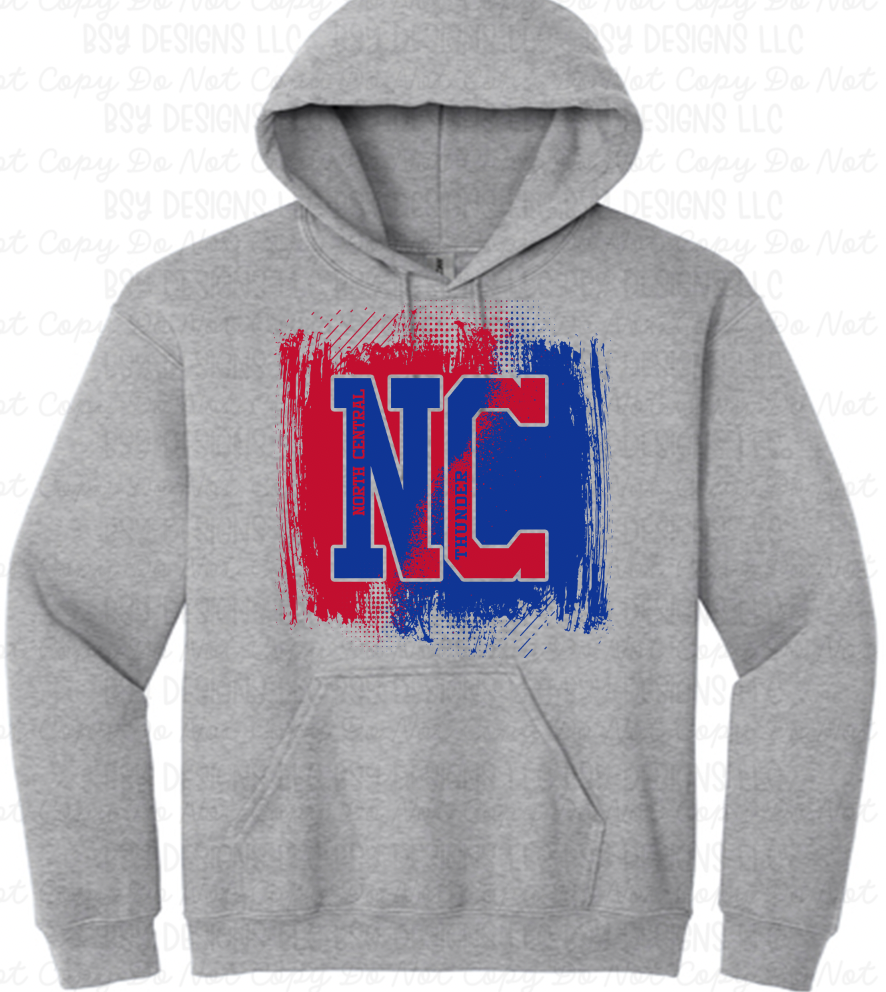 North Central Thunder paint stripe