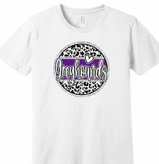Hoven Greyhounds glitter circle