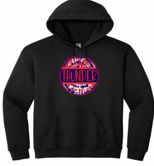 North Central Thunder circle tie dye