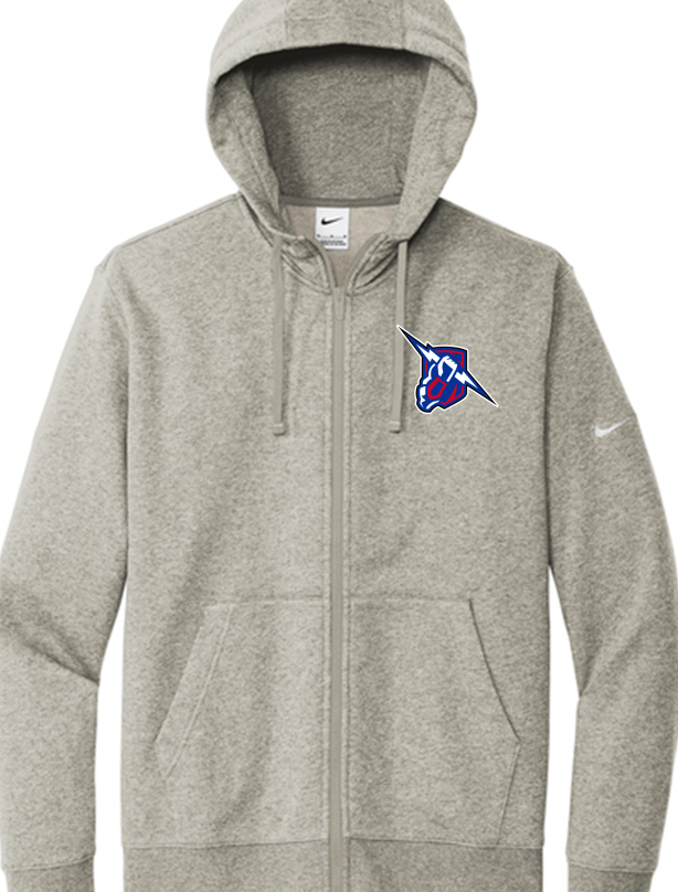 North Central Thunder Nike full zip with logo