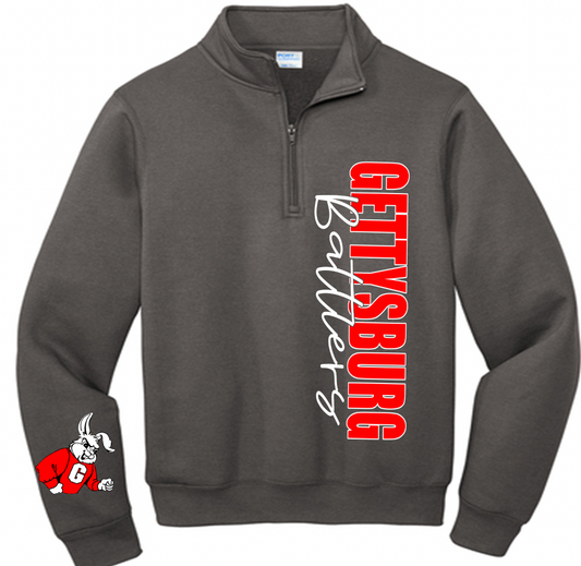 Gettysburg Battlers 1/4 zip side design