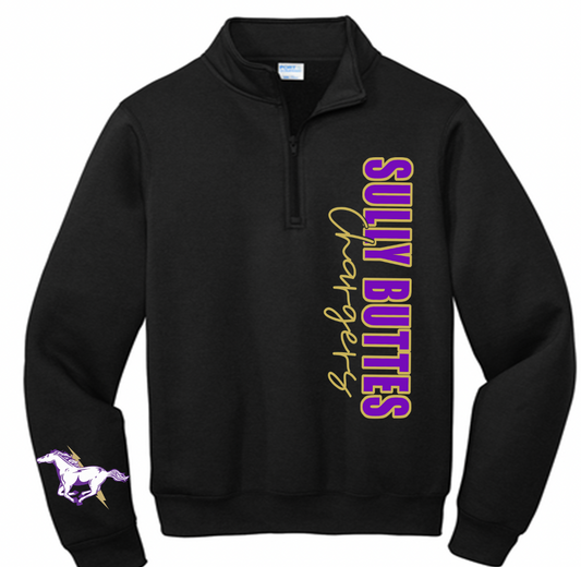 Sully Buttes Chargers 1/4 zip side design