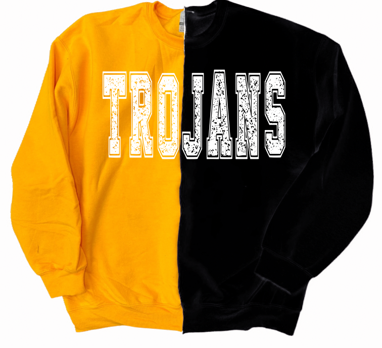 Trojans split sweatshirt