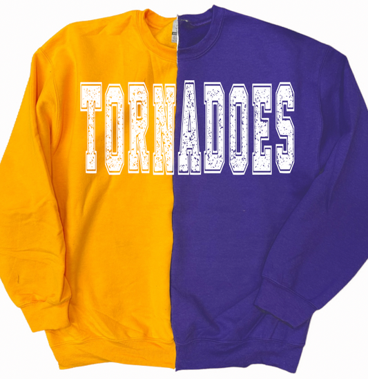 Tornadoes split sweatshirt