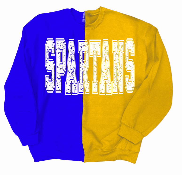 Spartans split sweatshirt