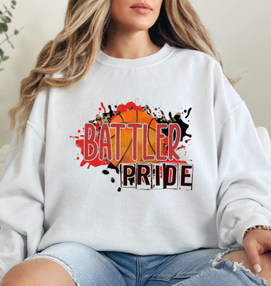 Battler pride basketball splatter