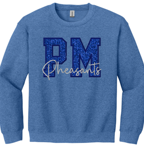 Parker Marion Pheasants embroidered design available in short sleeve, crewneck, and hooded sweatshirt styles (Copy)