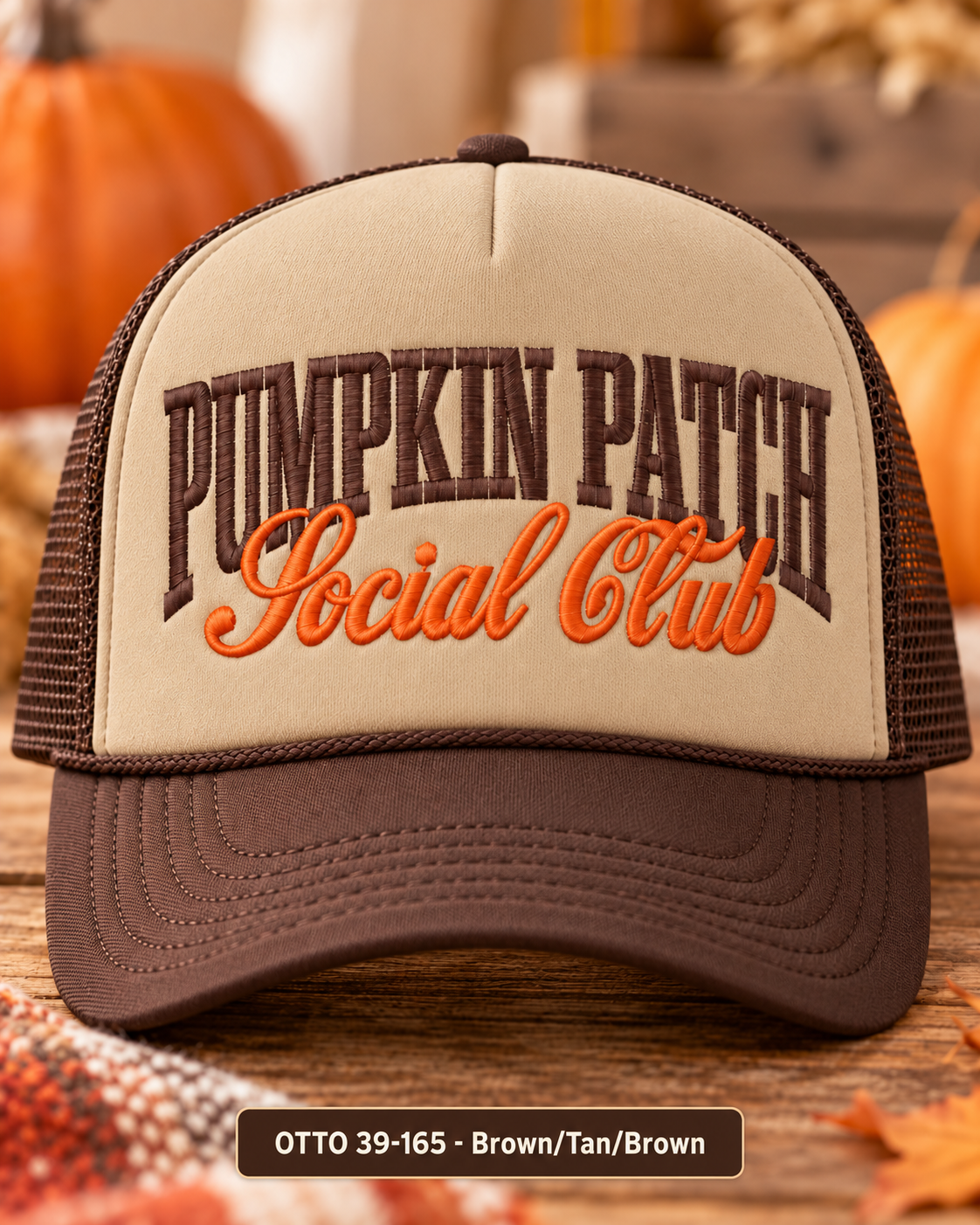 Pumpkin Patch Social Club embroidered cap