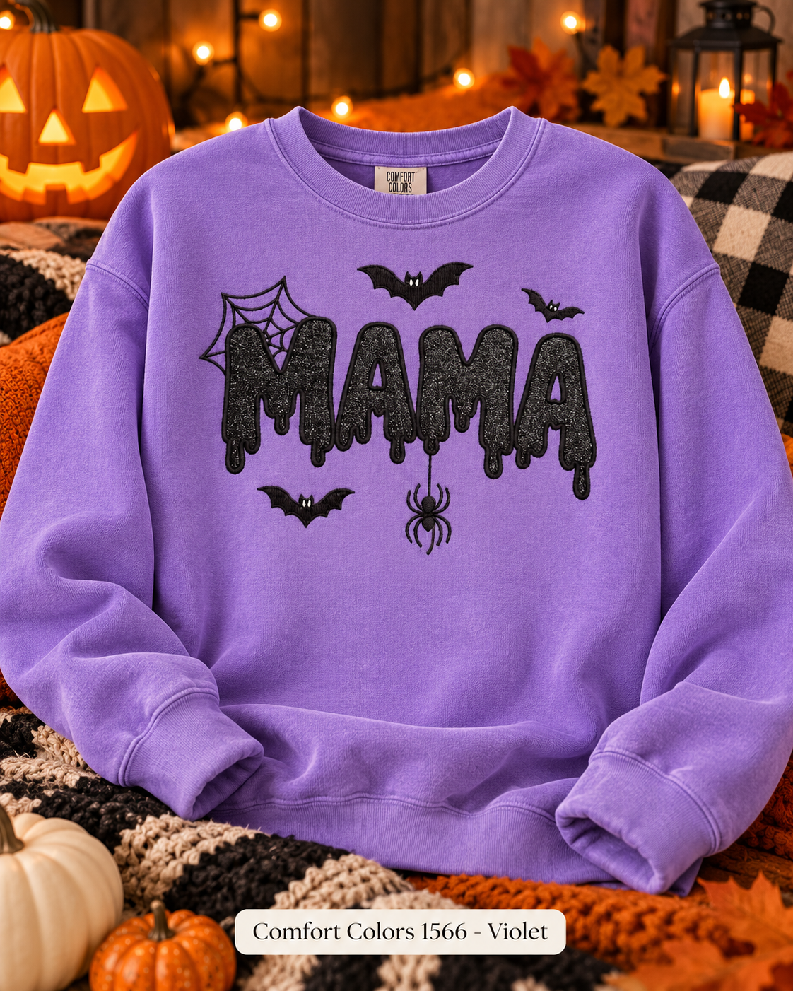 Mama Embroidered Crewneck Sweatshirt