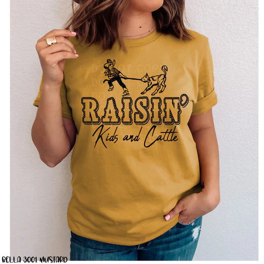 Raisin' kids and cattle