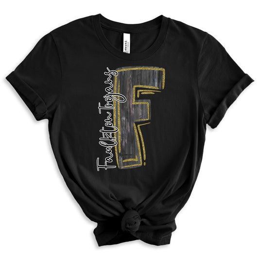 Faulkton Trojans hand drawn initials