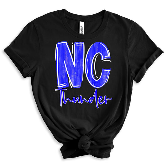 NC Thunder handwritten initials Youth/Toddler