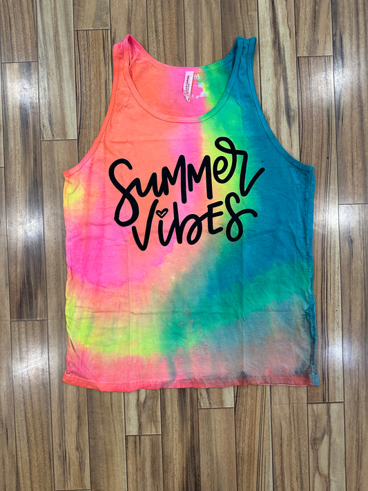 Summer Vibes Neon Tank