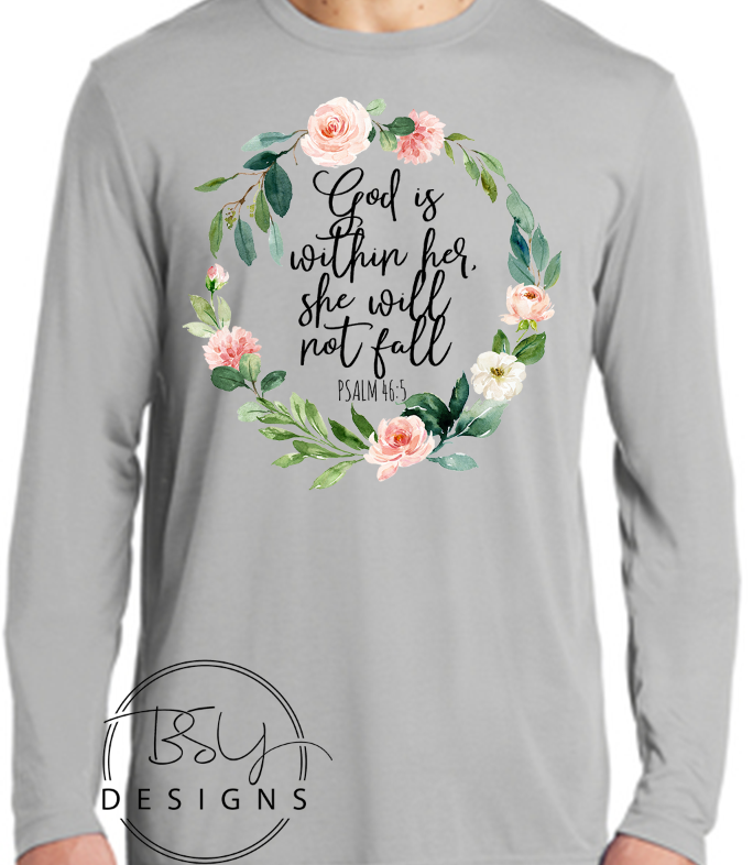 God is within her tee