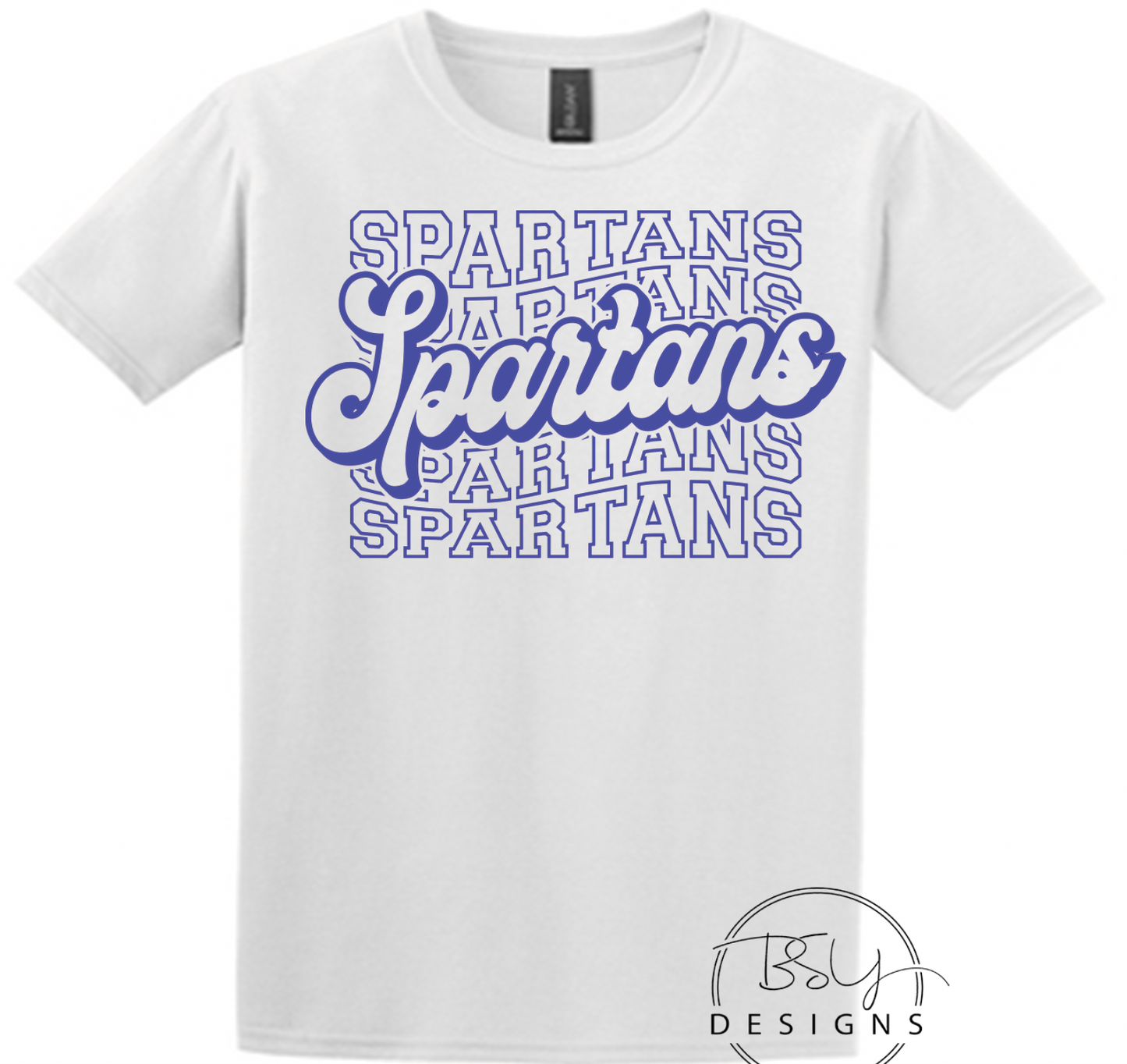 Spartan mascot retro repeat