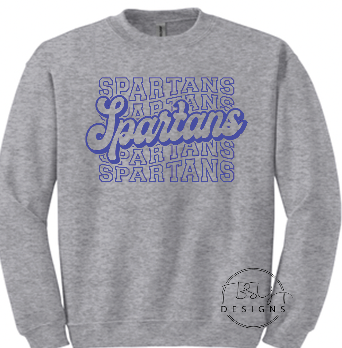 Spartan mascot retro repeat