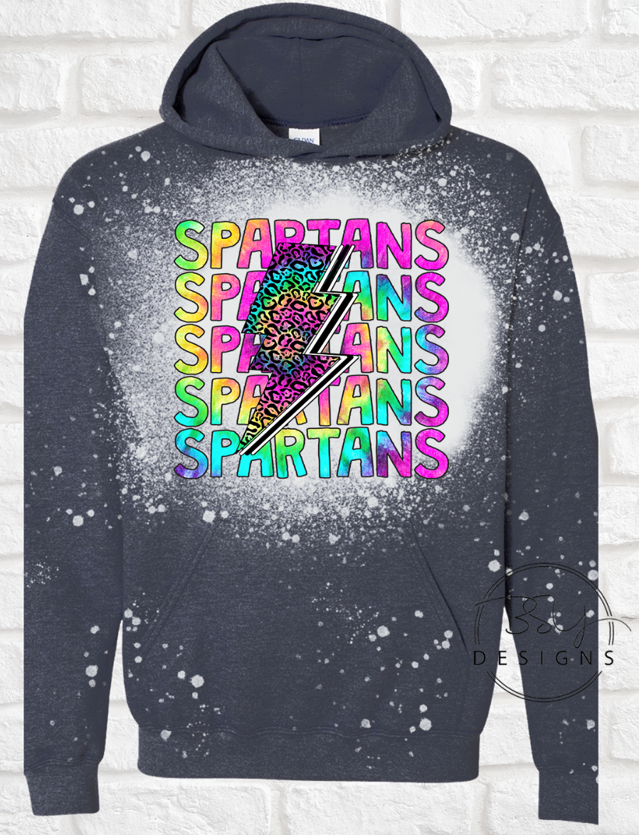 Spartans tie dye LB