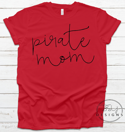 Pirate mom handwritten