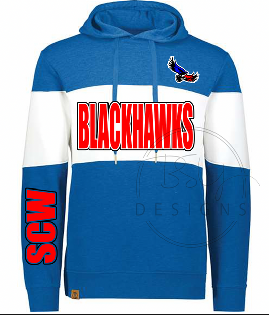 Blackhawks Stripe Hooded Sweatshirt