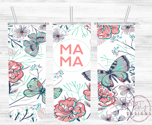 Mama butterfly tumbler