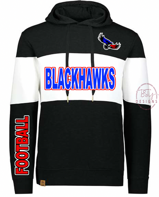 Blackhawks Football Hooded Sweatshirt
