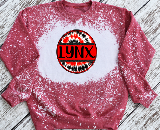 Lynx tie dye circle