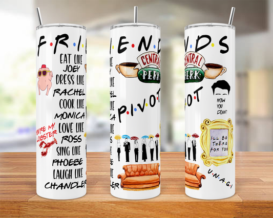 Friends sublimation tumbler