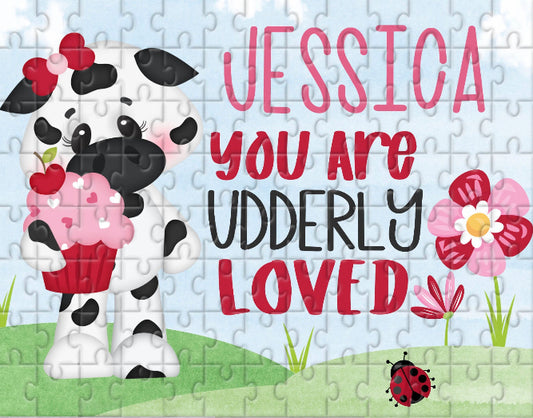 Custom cow puzzle