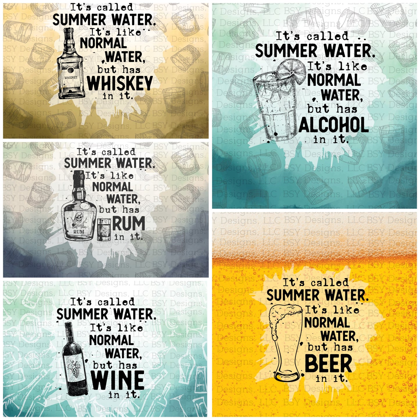 Summer water alcohol